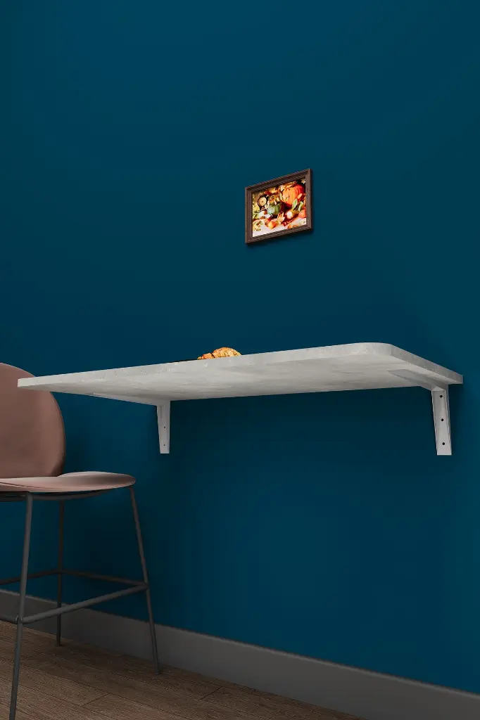 Duvara Monte Katlanır Masa Retro Taş 90x50 cm Açılır Kapanır - DMM-03
