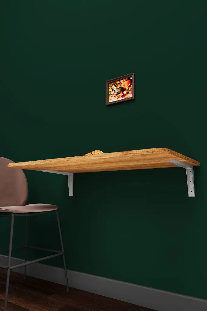 Duvara Monte Katlanır Masa Petra Ahşap Desenli 90x50 - DMM-05 