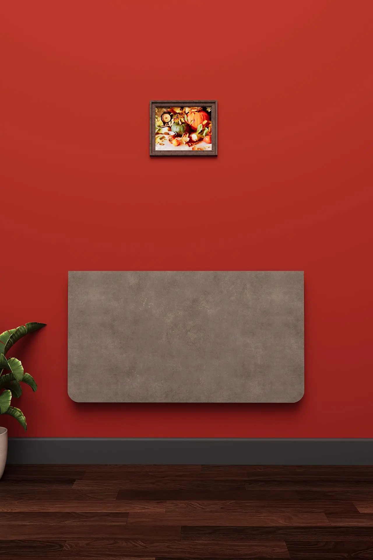 Duvara Monte Katlanır Masa Retro Gri 90x50 cm Açılır Kapanır - DMM-07