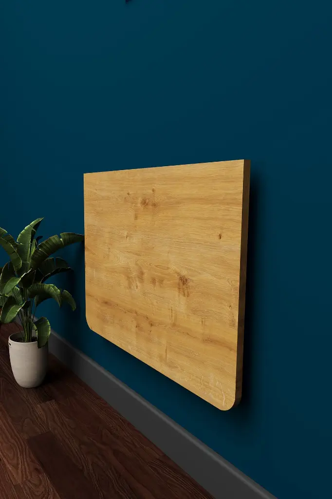 Duvara Monte Katlanır Masa Safir Meşe 68x50 cm Açılır Kapanır - DMM-10