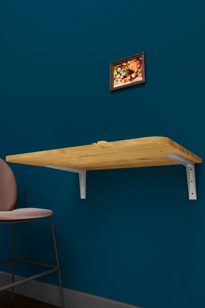 Duvara Monte Katlanır Masa Safir Meşe 68x50 cm Açılır Kapanır - DMM-10