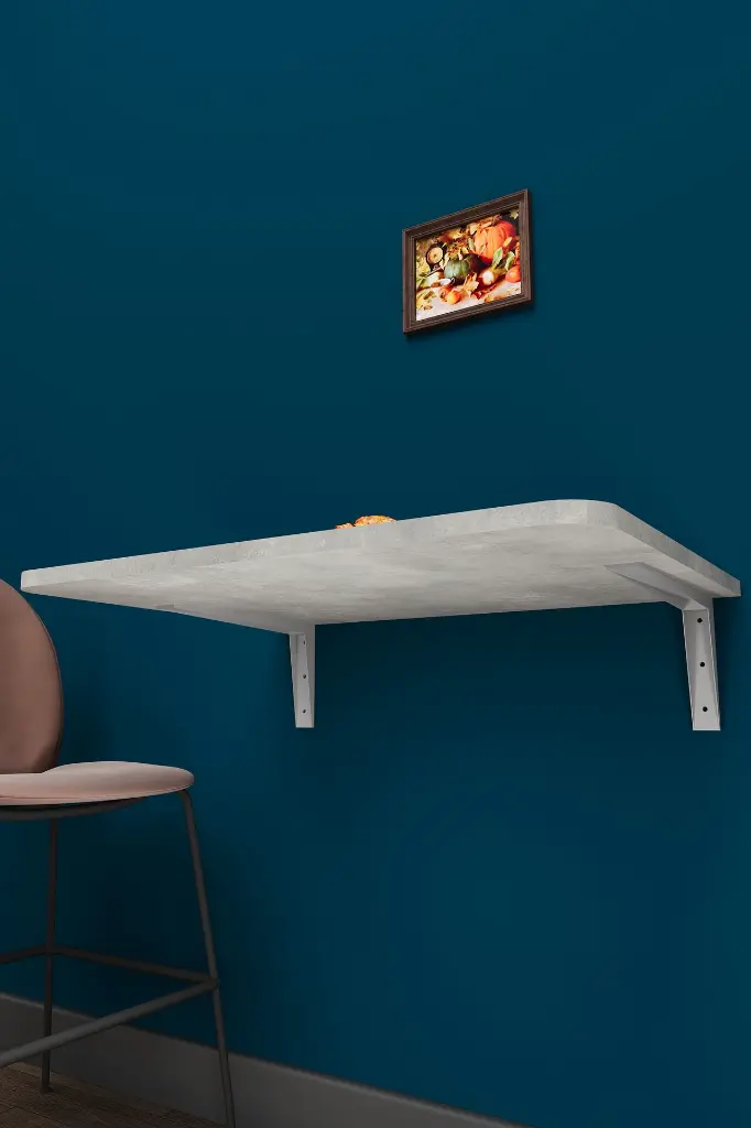 Duvara Monte Katlanır Masa Retro Taş 68x50 cm Açılır Kapanır - DMM-11 
