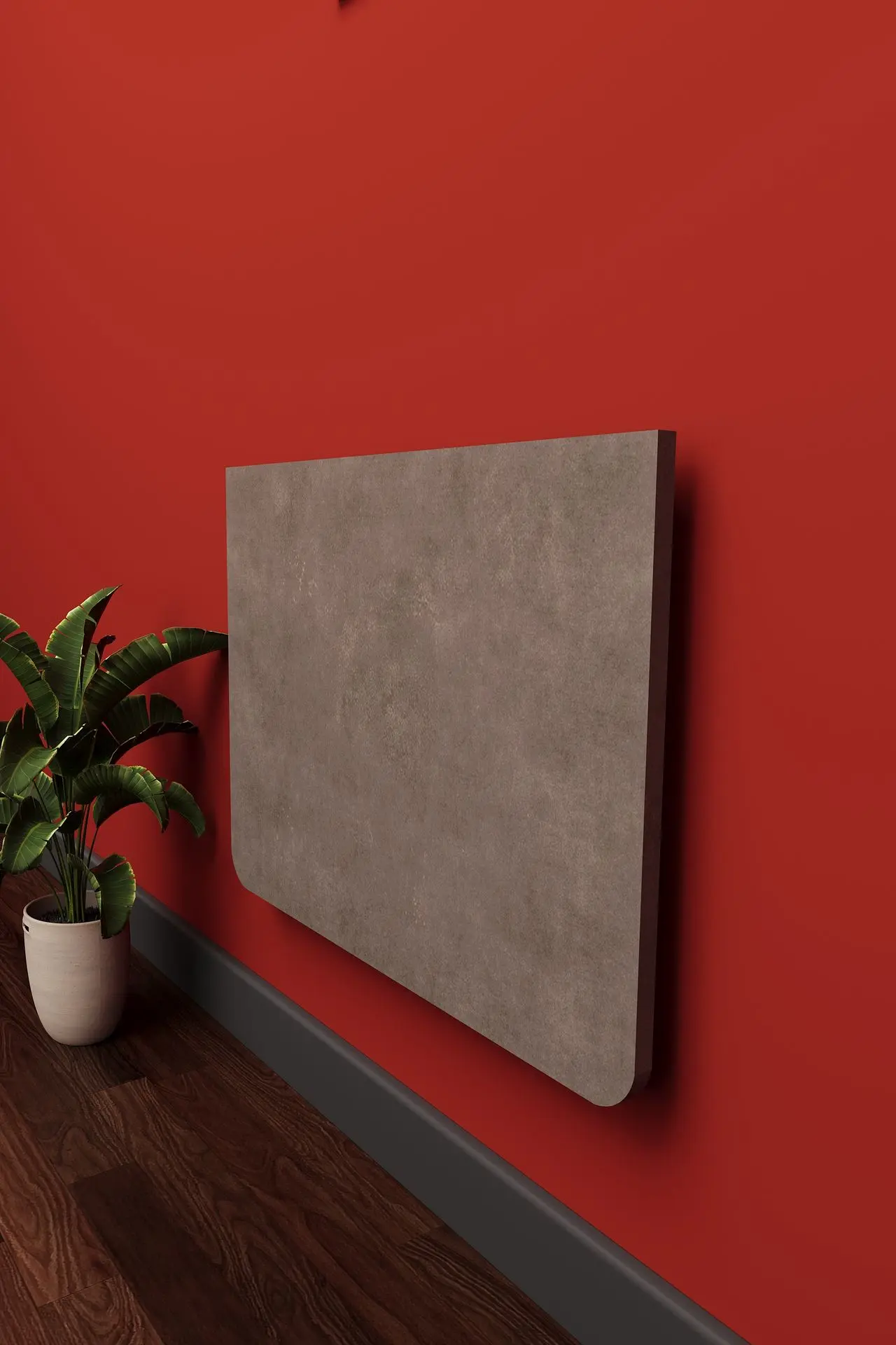 Duvara Monte Katlanır Masa Retro Gri 68x50 cm Açılır Kapanır - DMM-15 