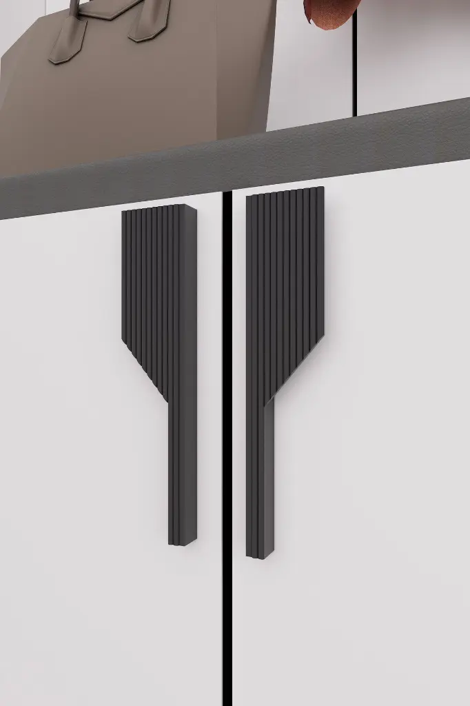 V-02 Aynalı Vestiyer ve Portmanto 180 cm Ayakkabılıklı Oturmalı