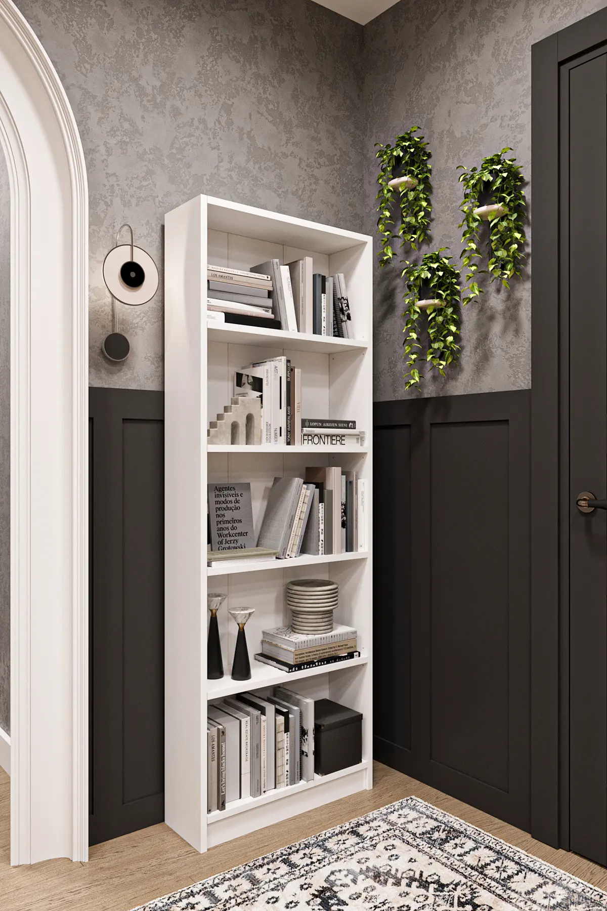 Raflı Kitaplık 169 cm Tek Modül Açık Kitaplık K002 