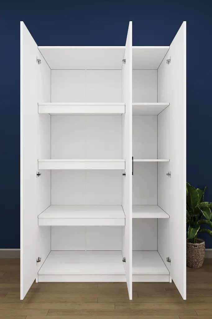 Yüklük Dolabı 3 Kapaklı 8 Bölmeli Raflı 120 cm - YK-02