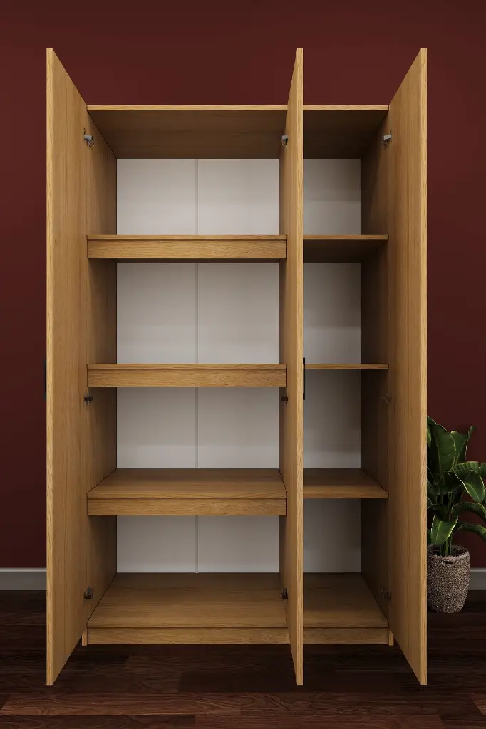 Yüklük Dolabı 3 Kapaklı 8 Bölmeli Raflı 120 cm - YK-02