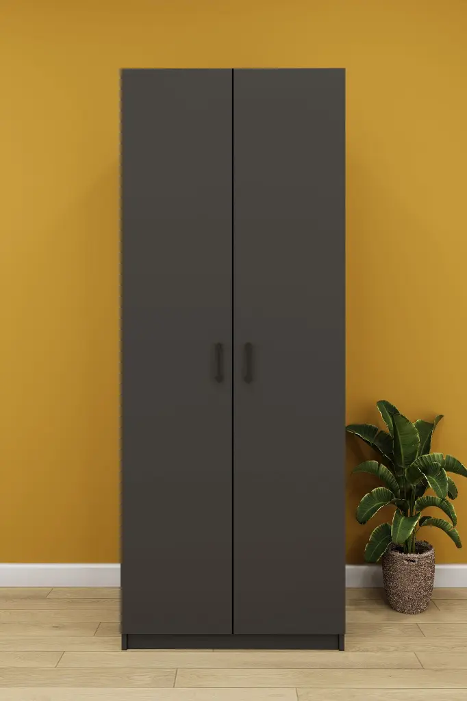 Yüklük Dolabı 2 Kapaklı 4 Bölmeli Raflı 80 cm - YK-01