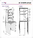 BD-03 ölçü şeması: 190 cm yükseklik, 65 cm genişlik, 60 cm derinlik; ön görünüşte 90 cm makine yuvası ve raf aralıkları