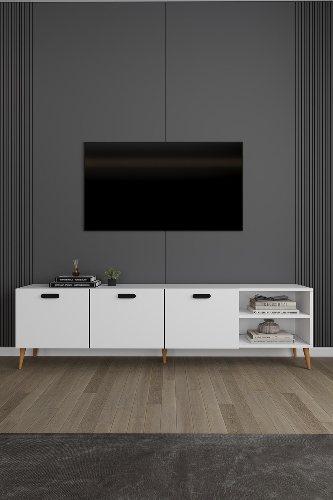 Yemek Odası Takımı TV Üniteli ve Konsollu 160x90 Masa 6 Sandalye - YT-01