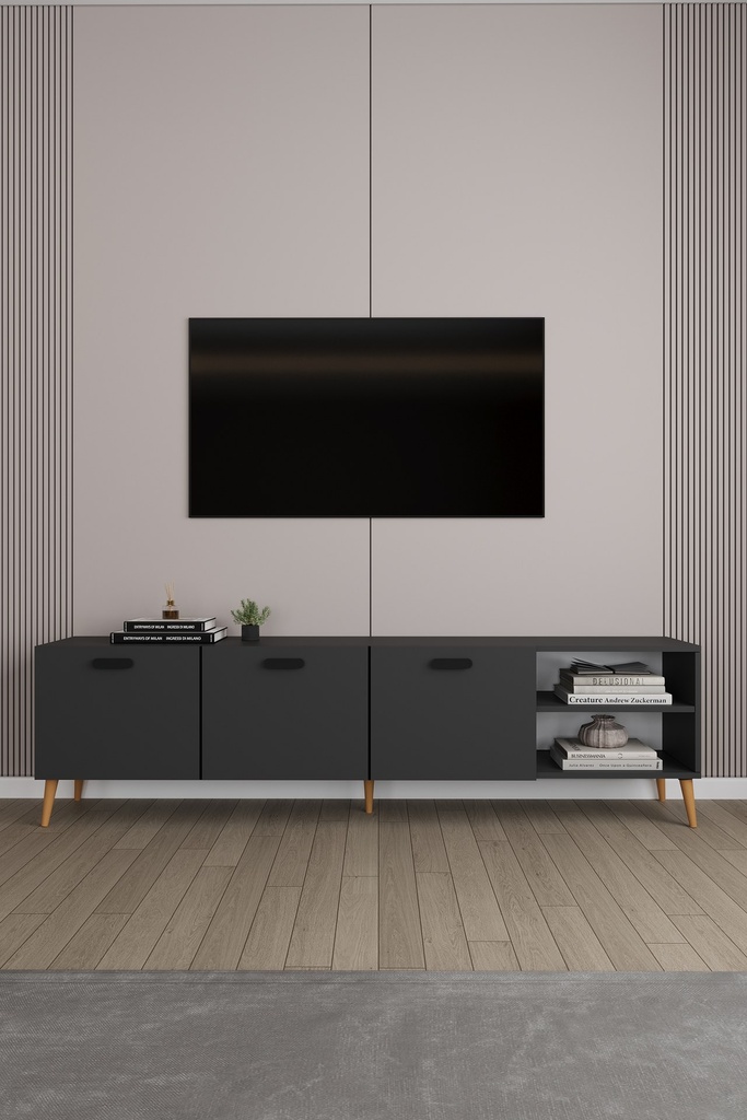 Yemek Odası Takımı TV Üniteli ve Konsollu 160x90 Masa 6 Sandalye - YT-01