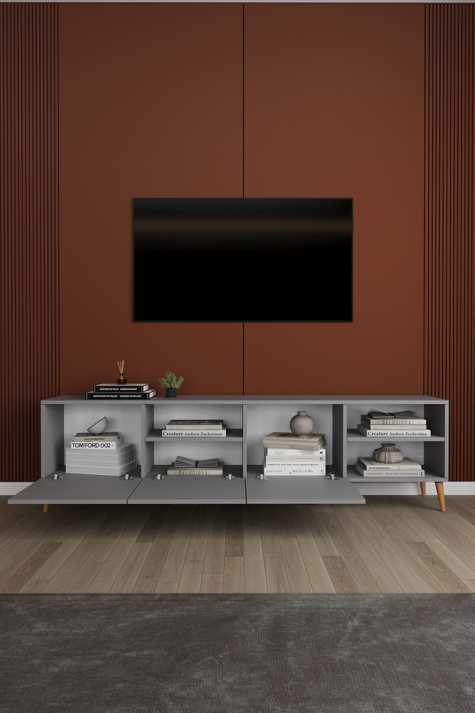 Yemek Odası Takımı TV Üniteli ve Konsollu 160x90 Masa 6 Sandalye - YT-01