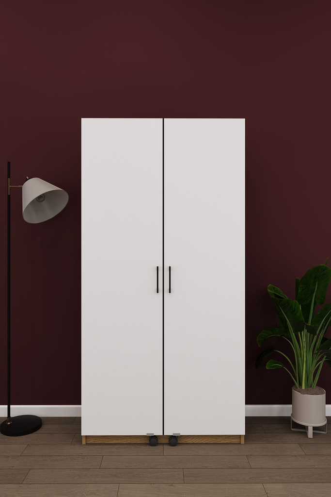 Çalışma Masalı Dolap Katlanır Masalı Kapaklı Raflı 80x180 cm MD-01
