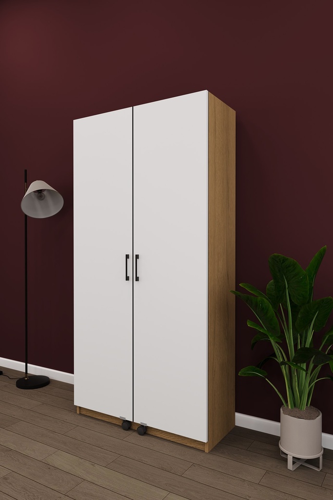 Çalışma Masalı Dolap Katlanır Masalı Kapaklı Raflı 80x180 cm MD-01