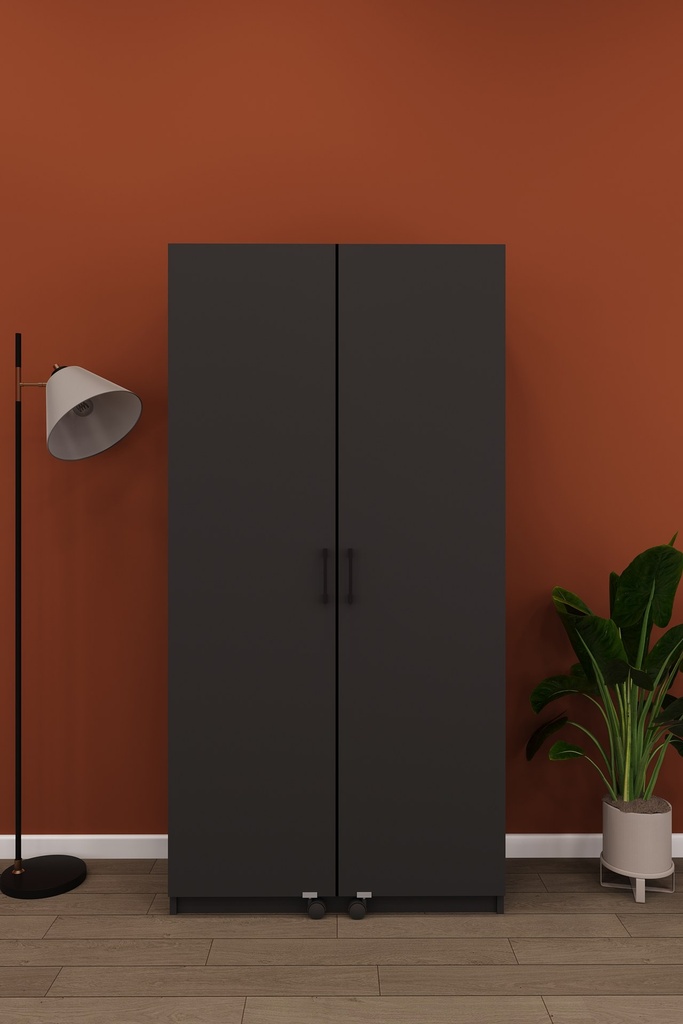 Çalışma Masalı Dolap Katlanır Masalı Kapaklı Raflı 80x180 cm MD-01