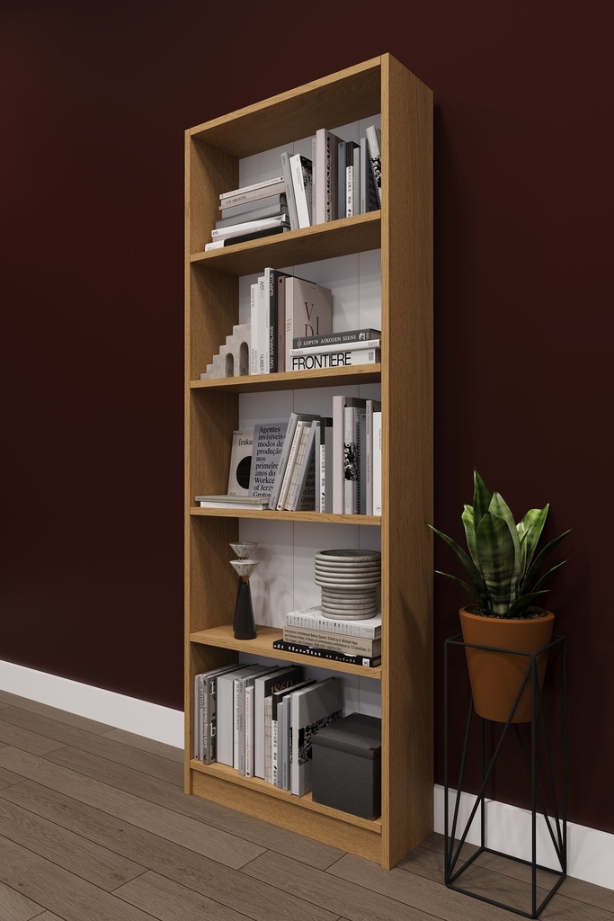 Raflı Kitaplık 169 cm Tek Modül Açık Kitaplık K002 
