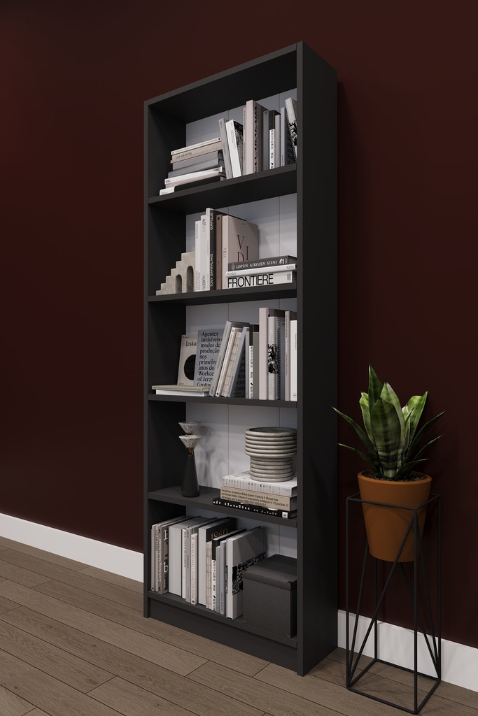 Raflı Kitaplık 169 cm Tek Modül Açık Kitaplık K002 