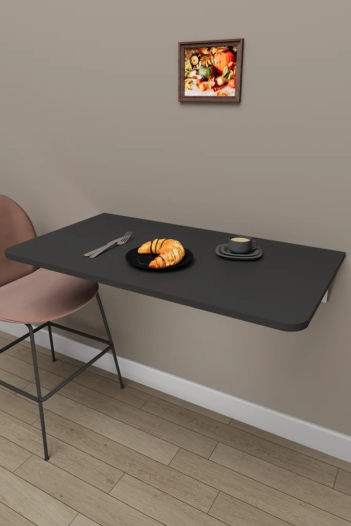 Duvara Monte Katlanır Masa 90x50 cm Açılır Kapanır - DMM-01