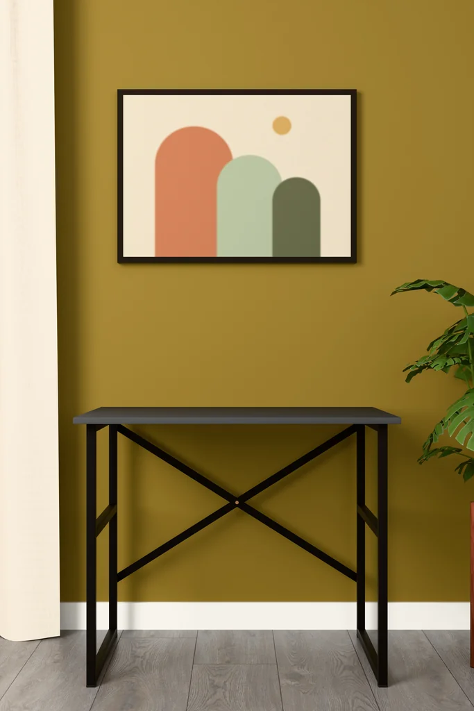 Çalışma Masası Metal Ayaklı Sade 90x60 cm METALCM02