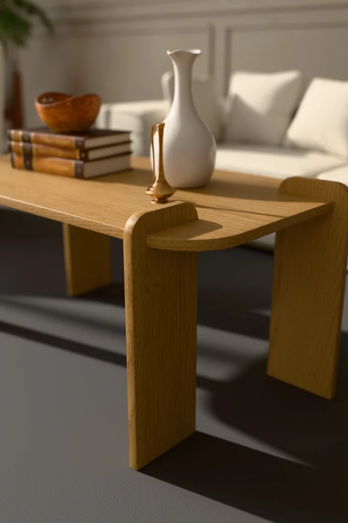 Minimal Orta Sehpa Geçmeli 90x50 cm %100 MDF - OS04