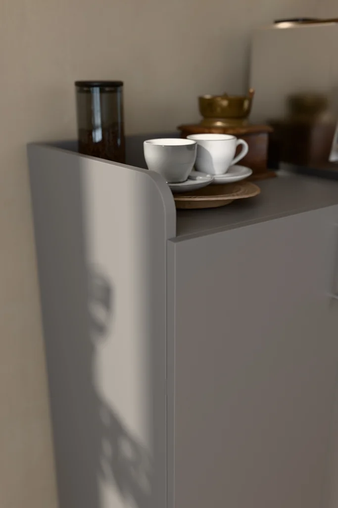 Mutfak Dolabı Kapak İçi Raflı Üst Tablalı 102 cm MDF - MK-08
