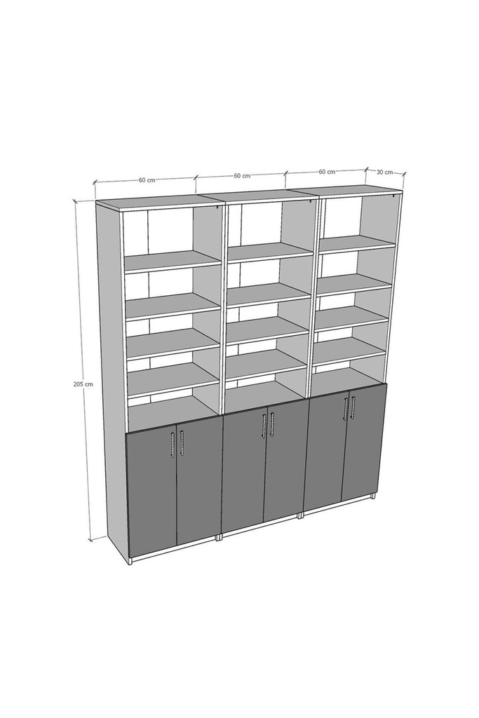 Retro Taş Kapaklı Kitaplık K-56  - Görsel 4