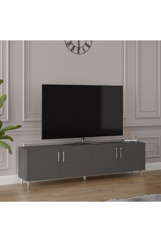 TV Ünitesi Koyu Gri %100 MDFLAM T-04 - Görsel 3