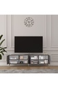 TV Ünitesi Koyu Gri %100 MDFLAM T-04 - Görsel 2