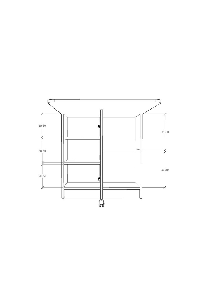 Royal Mermer Katlanır Mutfak Masası KM-19 - Görsel 3
