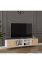 180 cm TV Ünitesi Beyaz & Safir Meşe T-10 - Görsel 2