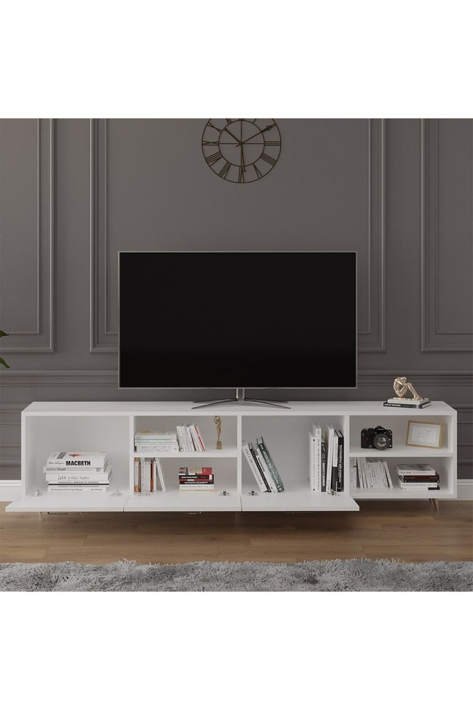 TV Ünitesi Beyaz %100 MDFLAM T-18 - Görsel 3