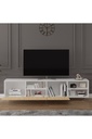 Tv Ünitesi Safir Meşe & Beyaz T-19  - Görsel 2
