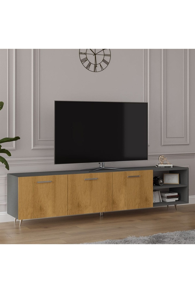 Tv Ünitesi Koyu Gri & Petra T-22  - Görsel 3