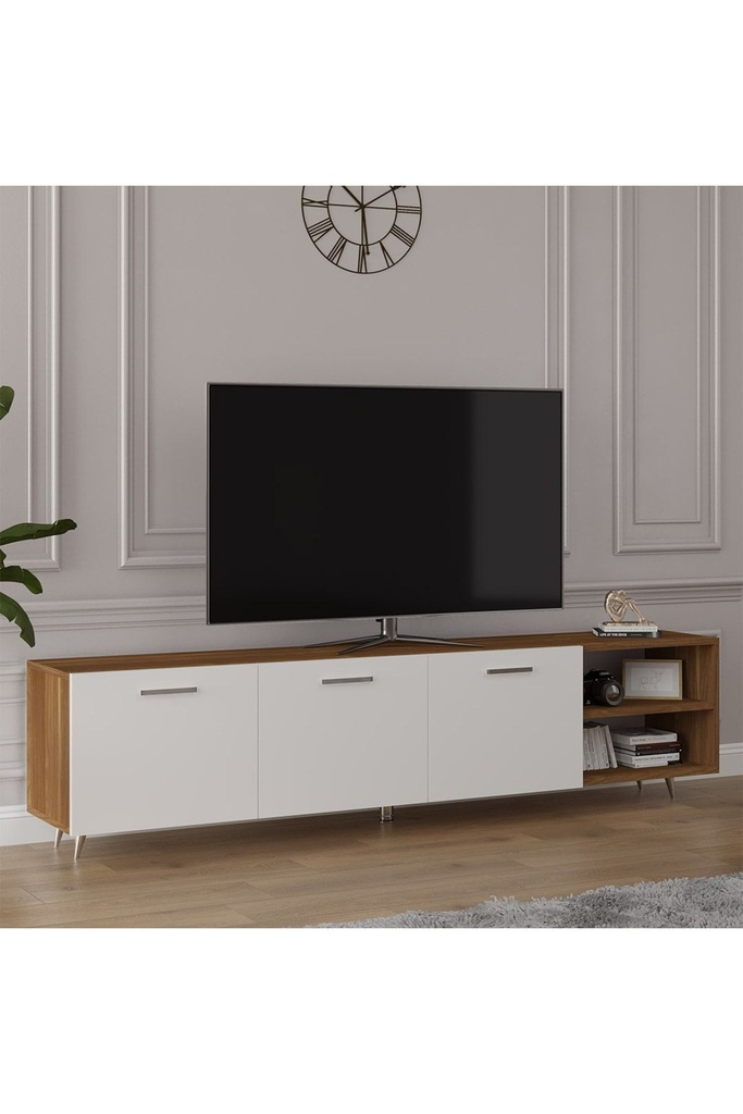 Tv Ünitesi Ceviz & Beyaz T-26  - Görsel 3