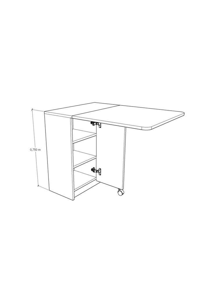 Petra Katlanır Mutfak Masası KM-18 - Görsel 4