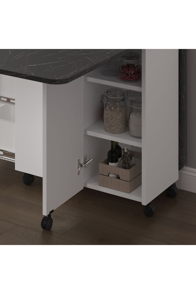 Royal Mermer Katlanır Mutfak Masası KM-30 - Görsel 3