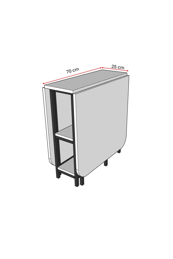 Metal Ayaklı Katlanır Mutfak Masası KM-31 - Görsel 3