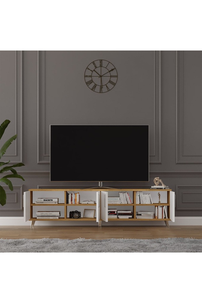 TV Ünitesi Beyaz & Petra T-03 (160 cm)  - Görsel 3