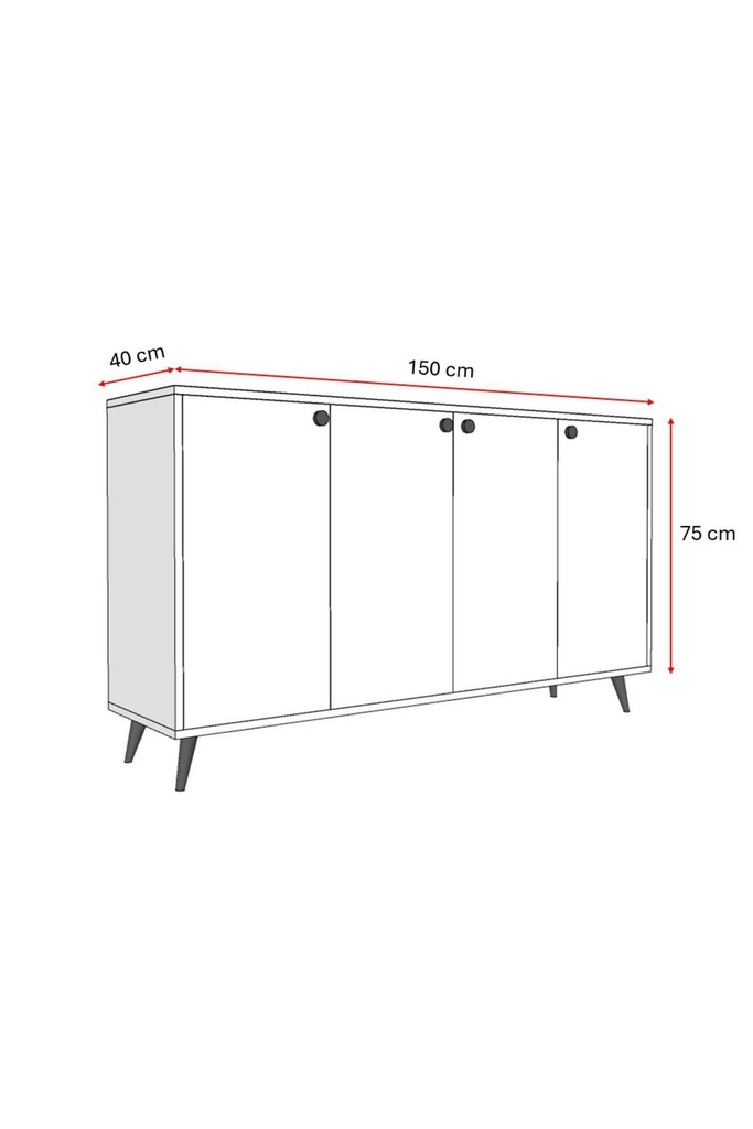 4 Kapaklı Konsol KNSL-01  - Görsel 2