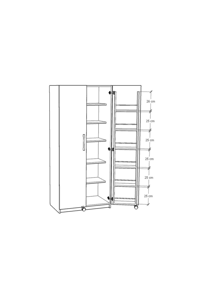 Retro Taş Mutfak Kiler Dolabı MK-03 - Görsel 7