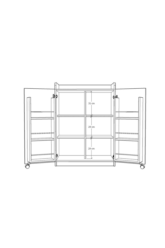 Retro Taş Mutfak Kiler Dolabı MK-10 - Görsel 7