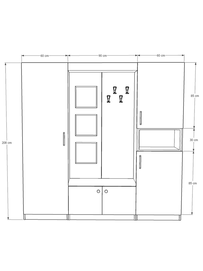 Vestiyer & Portmanto V-04 (210cm) - Görsel 4
