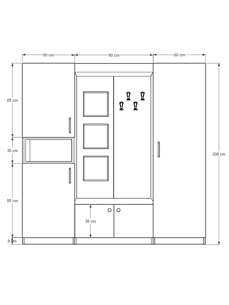 Vestiyer & Portmanto V-05 (210cm) - Görsel 5