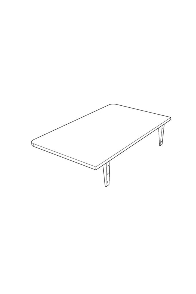 Dmm-01 Duvara Monte Masa Çalışma Yemek Masası Duvardan Açılan Montaj Monteli Masa - Görsel 5