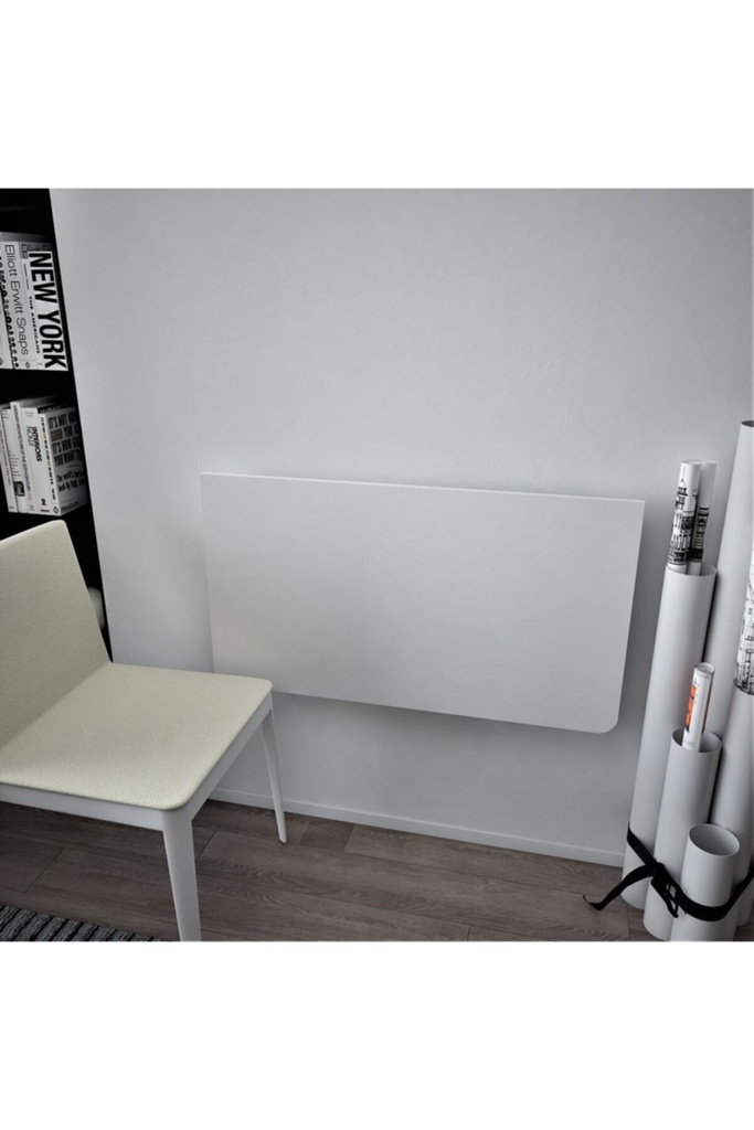 Dmm-01 Duvara Monte Masa Çalışma Yemek Masası Duvardan Açılan Montaj Monteli Masa - Görsel 4