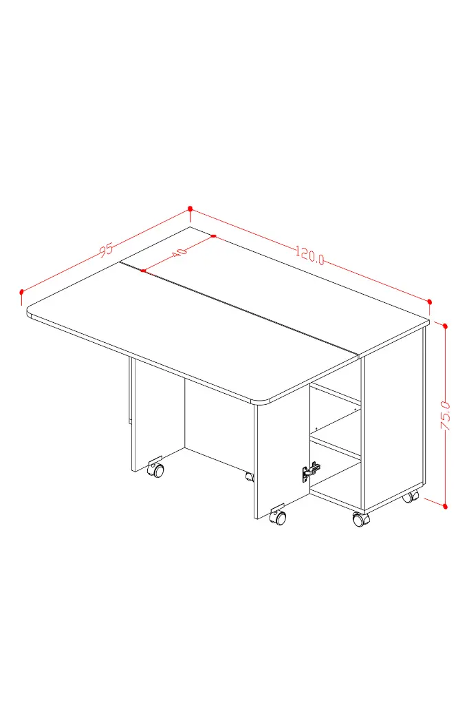 Mutfak Adası/Yemek Masası/Kahve Köşesi %100 MDFLAM MA-02 - Görsel 4