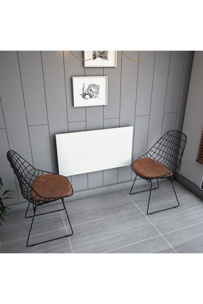 Dmm-01 Duvara Monte Masa Çalışma Yemek Masası Duvardan Açılan Montaj Monteli Masa - Görsel 2