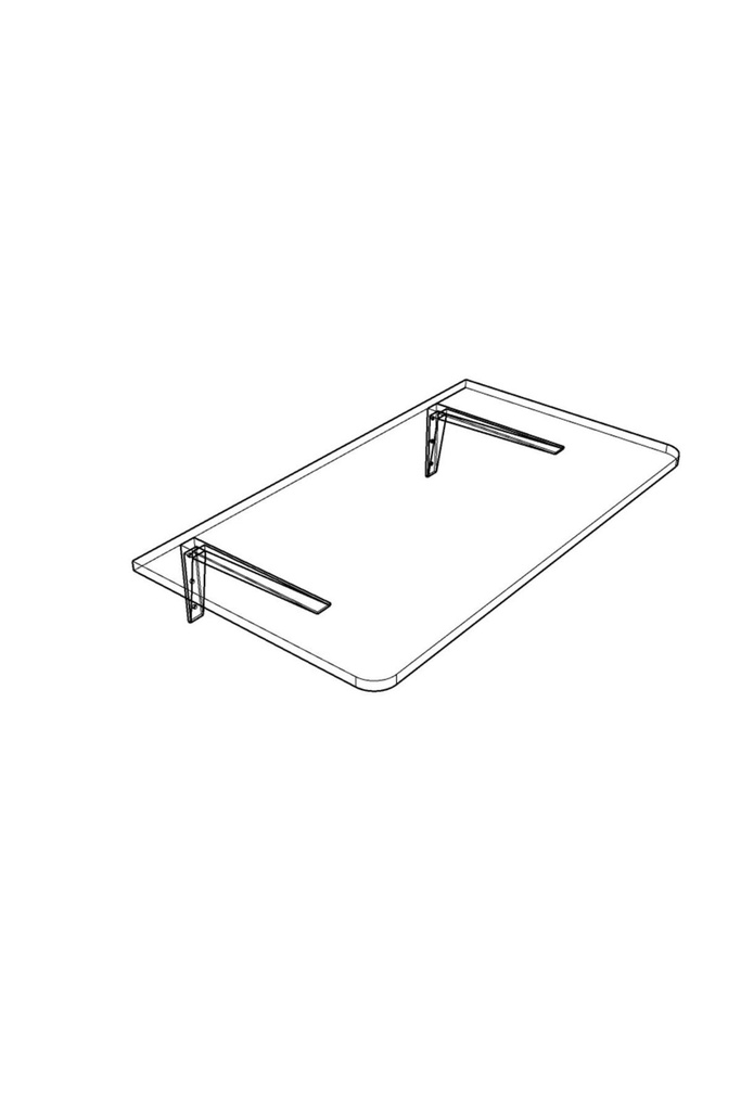 Dmm-02 Duvara Monte Masa Çalışma Yemek Masası Duvardan Açılan Montaj Monteli Masa - Görsel 6