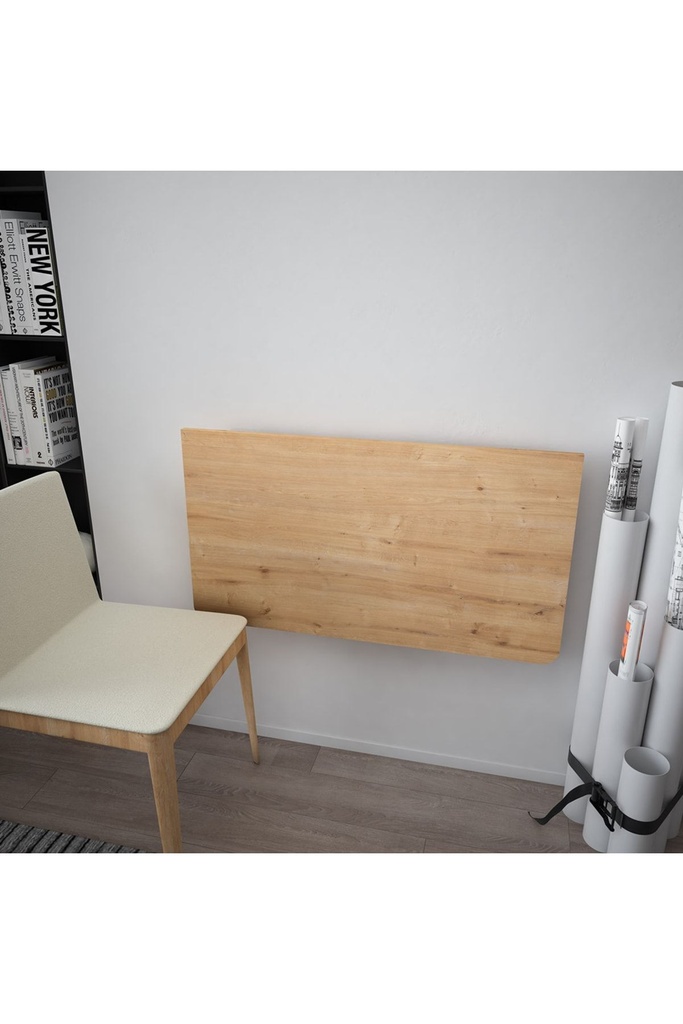 Dmm-02 Duvara Monte Masa Çalışma Yemek Masası Duvardan Açılan Montaj Monteli Masa - Görsel 2