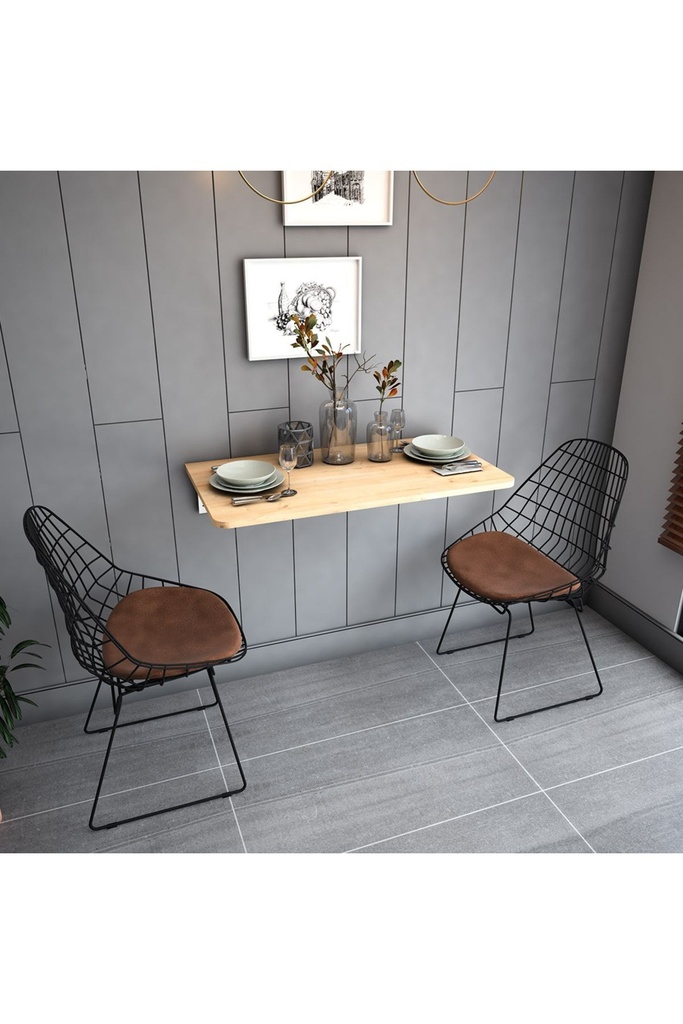 Dmm-02 Duvara Monte Masa Çalışma Yemek Masası Duvardan Açılan Montaj Monteli Masa - Görsel 3